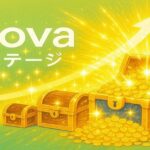 宝箱から輝く金貨があふれ出すイラスト