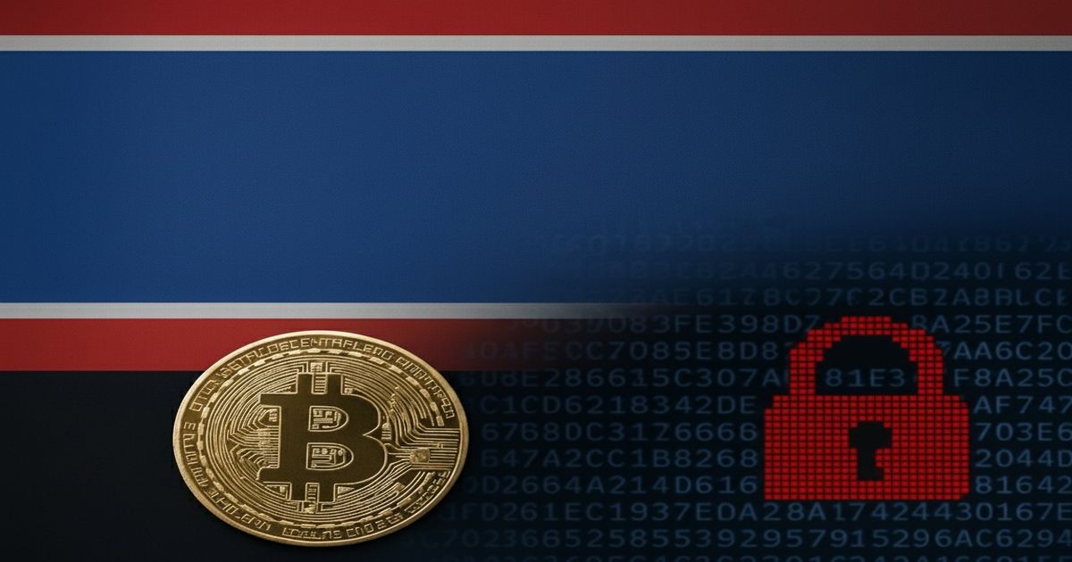 金色のビットコインと赤いロックアイコンが並ぶデジタル背景の画像。仮想通貨のサイバー攻撃を象徴。