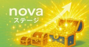 スポーツ選手の収入期待値レベル5を示す宝箱から金貨があふれるイメージ画像。年収1億円以上を期待できる最高ランク